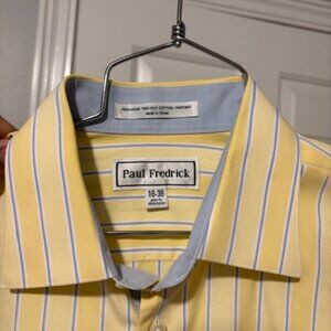 Paul Fredrick Non-iron dress shirt 16-36 slim fit long sleeve